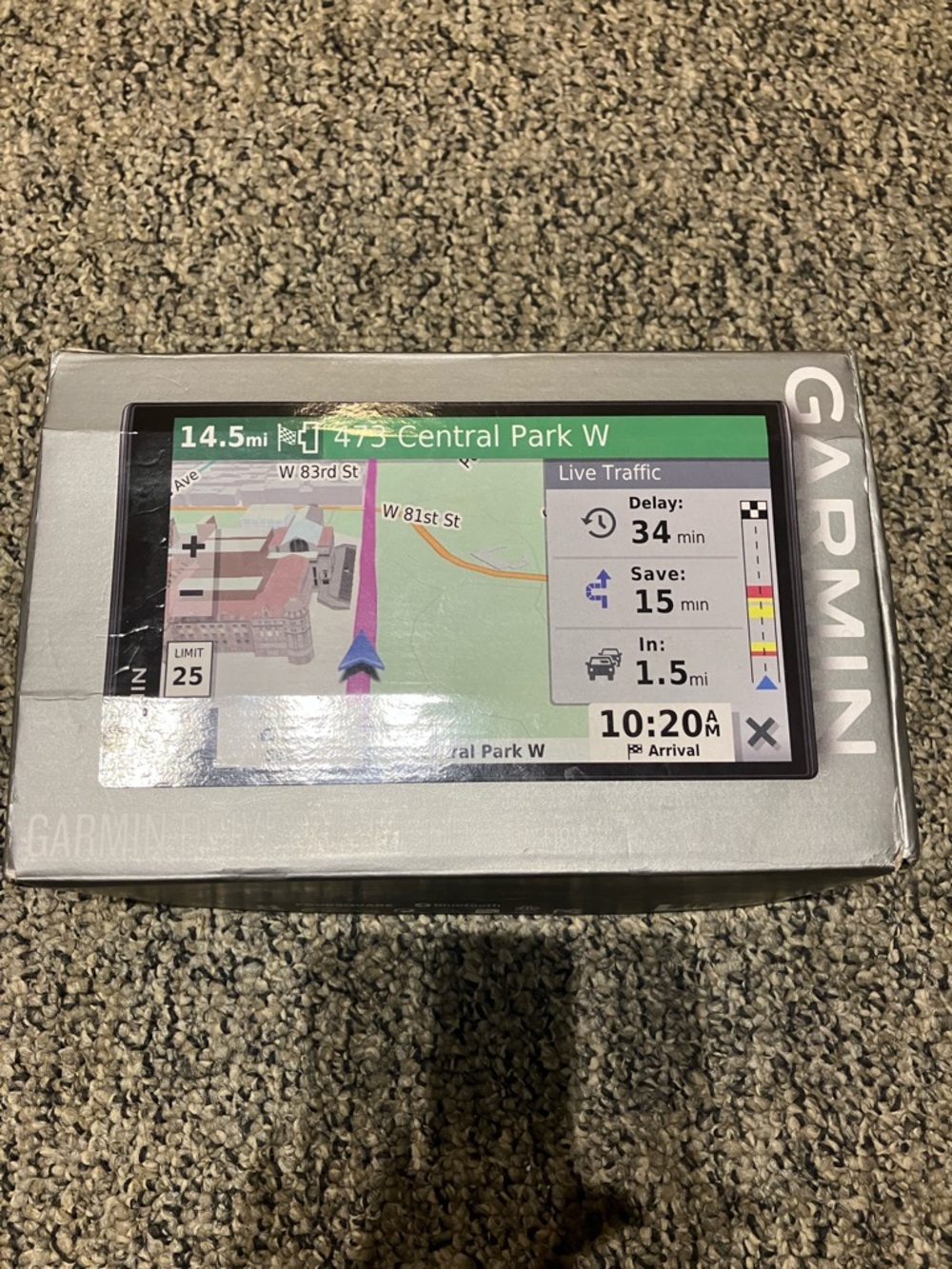 Garmin Drive 65 Portable GPS Navigator - Silver and Black Display